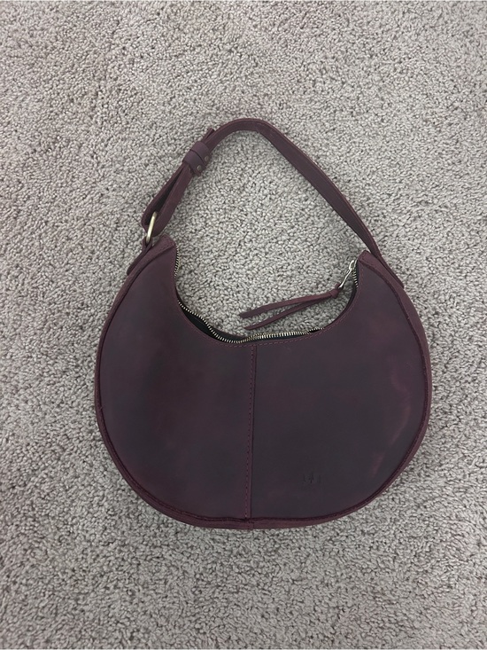 Portland Leather Handbags - Merlot Nora Crescent Bag